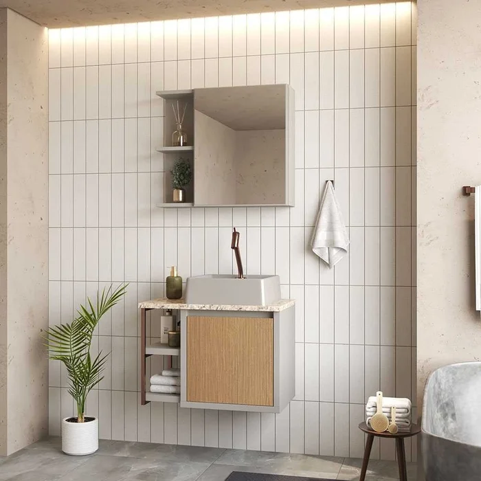 KIT GAAM TAMISA 60CM 3PÇS FENDI MADEIRAL AMARELO BISCUIT - Imagem 2