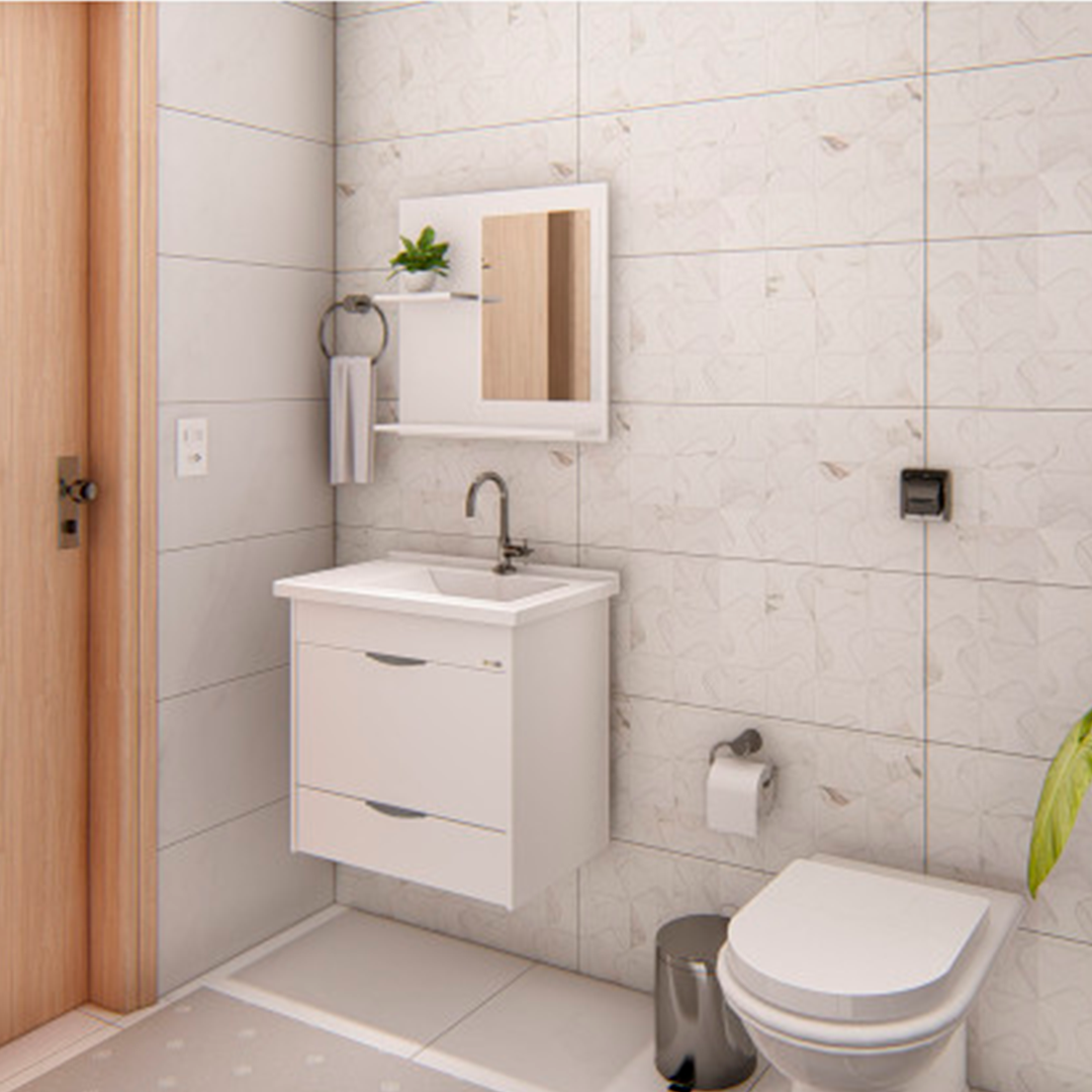 KIT RORATO BANHEIRO ROMA 3PÇS 55,4CM TB - Imagem 2