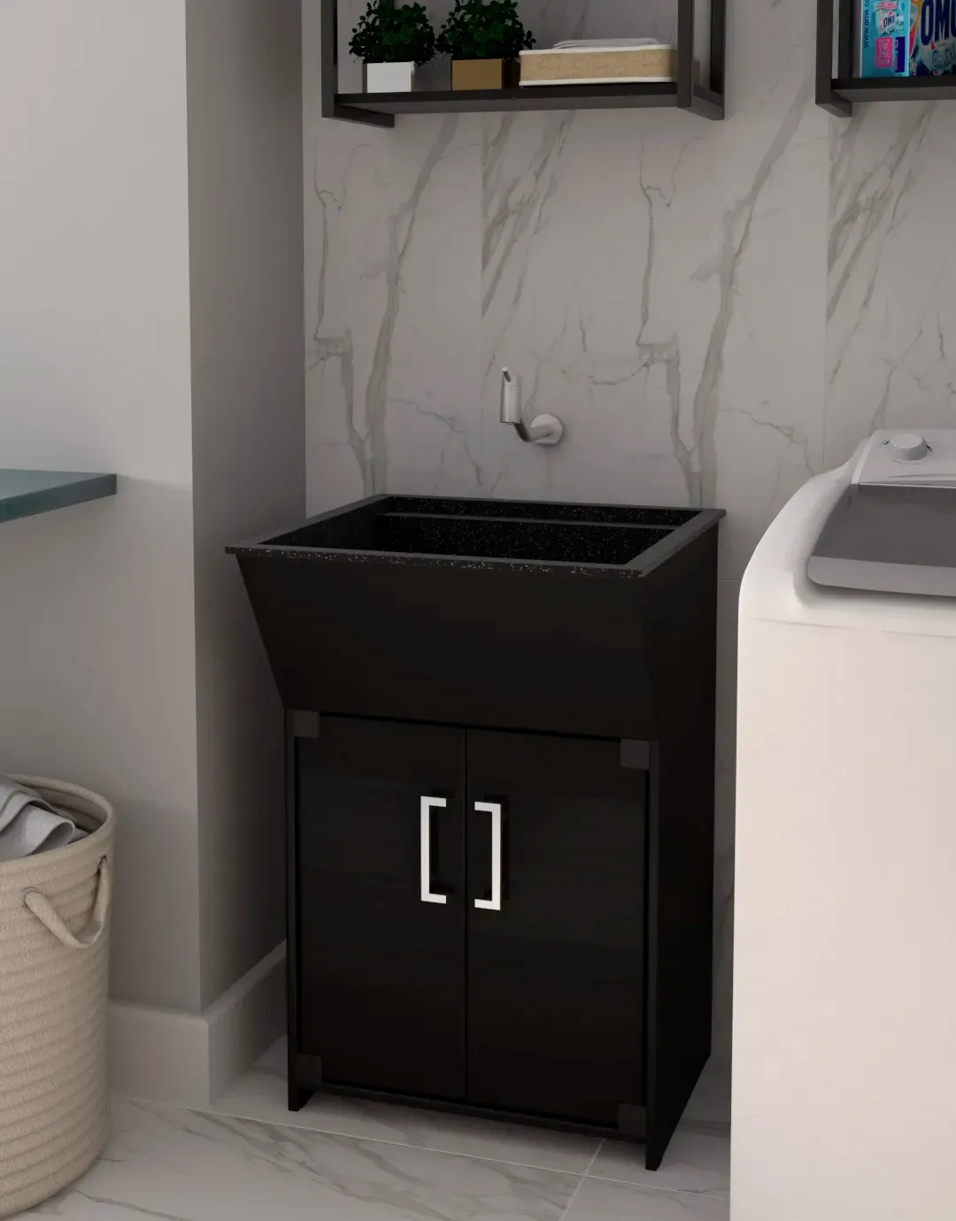 BALCAO PEDRA VENTURI 40L C/ TANQUE PRETO - Imagem 2