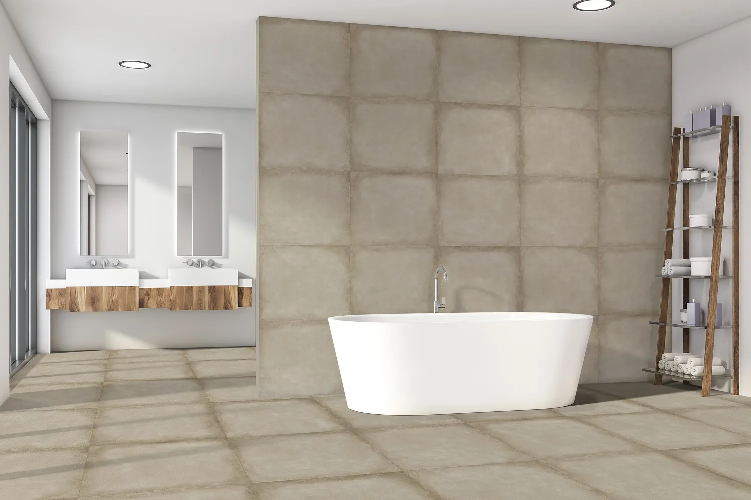 PORCELANATO DELTA ESMAL ACET. 63X63 MANILA GRIS IN - Imagem 2